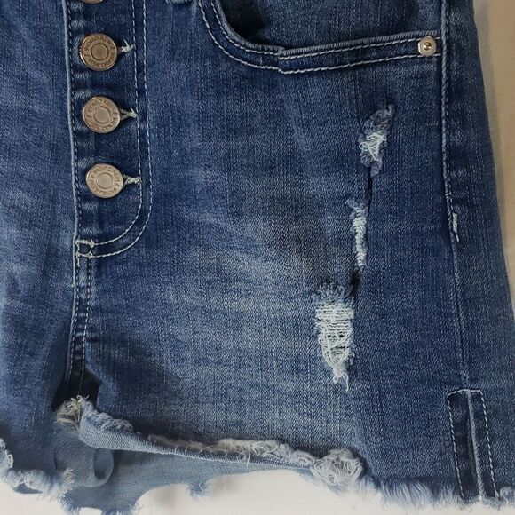 Indigo Rein Women's 26 Cutoff Jeans Shorts - Picture 4 of 10